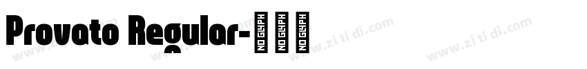 Provato Regular字体转换